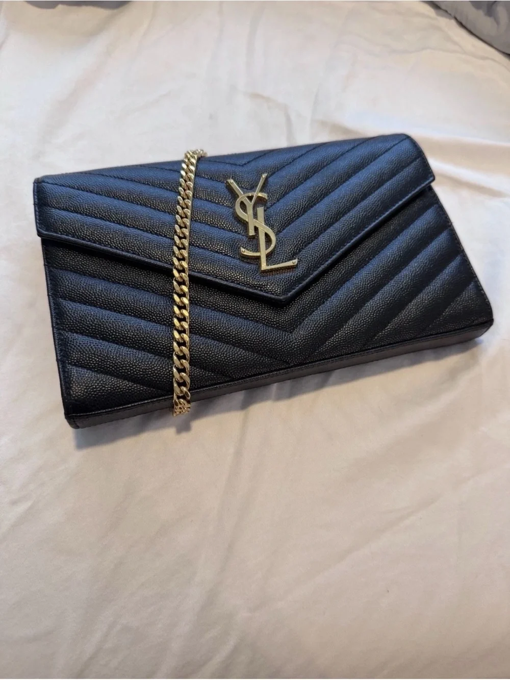 Saint Laurent YSL Cassandre Matelasse Clutch shoulder bag